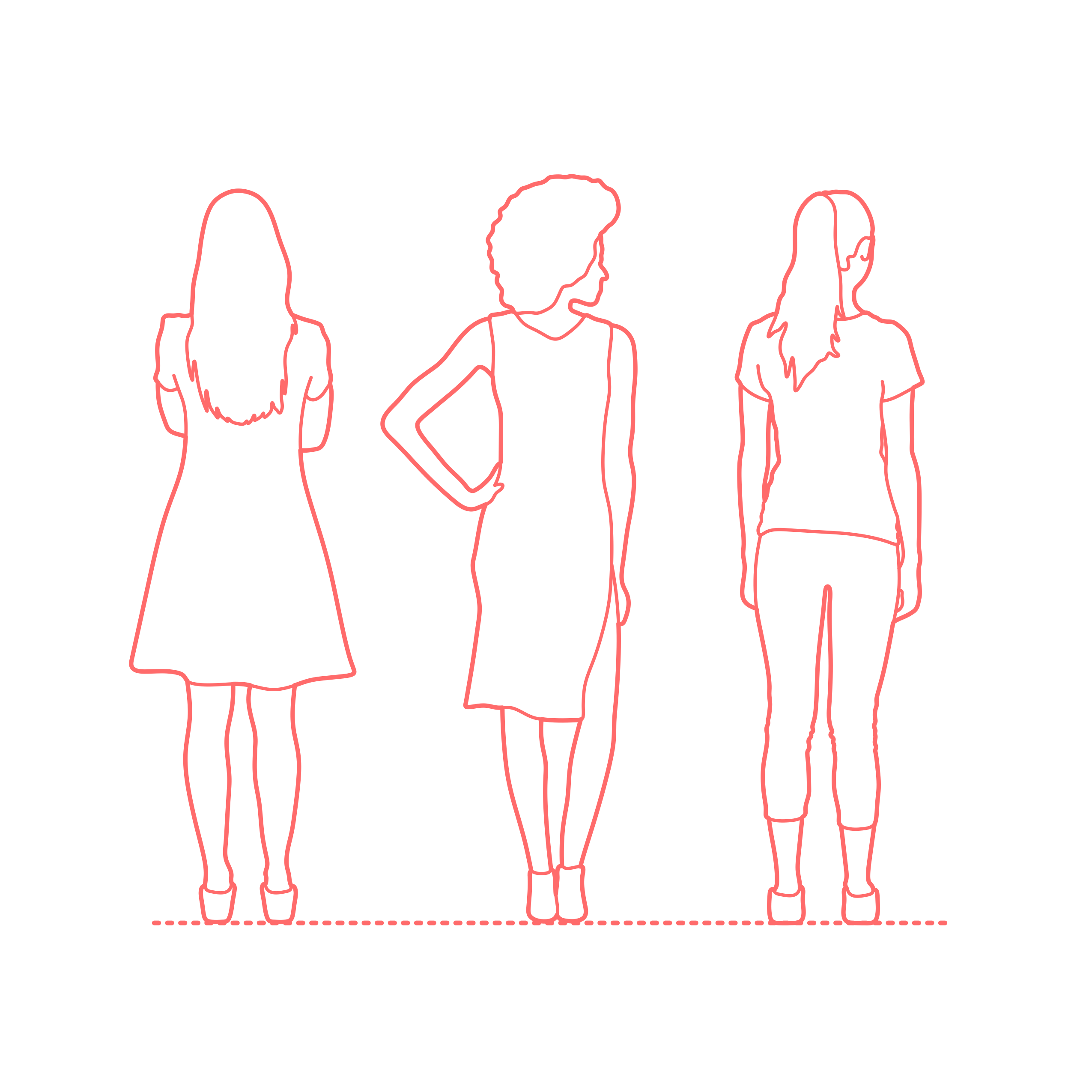 Humans Standing Female Back Laser Cut Svg File Free Vectors